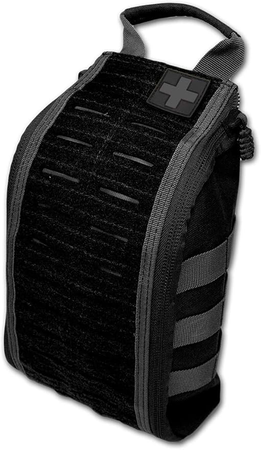 Lightning X Spread Eagle Complete Tactical Trauma IFAK Kit w/Laser Cut MOLLE - Black
