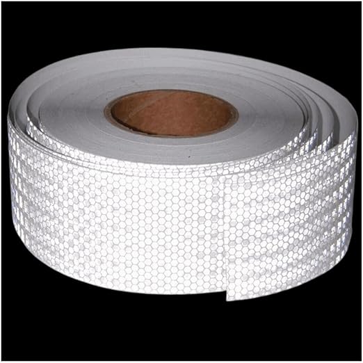 White Reflective Tape 3 inch Wide for Cars, Outdoor Waterproof High Visibility Safety Warning Reflector Sticker Strips (168 feet)