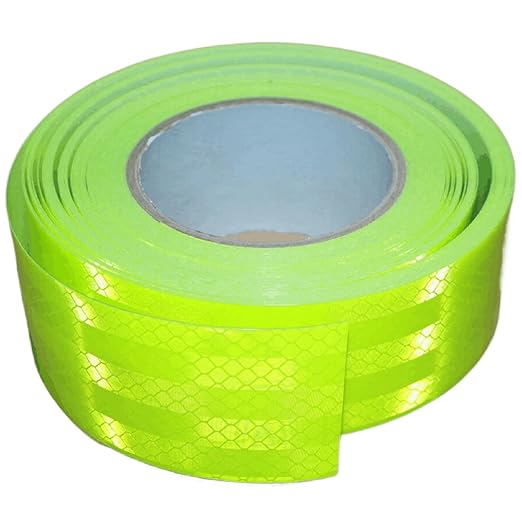 Fluorescent Green Reflective Tape 2 inch, Outdoor Waterproof Safety Caution Warning Adhesive Strips Tape (168 feet)