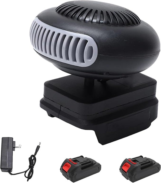 Portable Battery Operated Heater, Batteries Powered Heaters, With Anti Tilt Design, Quiet Long Heating, Battery Operated Heater For Indoors/Car/Camping, with Anti Tilt Design (5-cell battery*2)