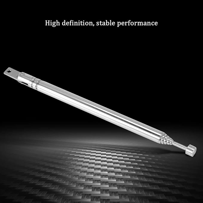 Replacement 39cm 6 Sections Telescopic Antenna Aerial for Radio TV