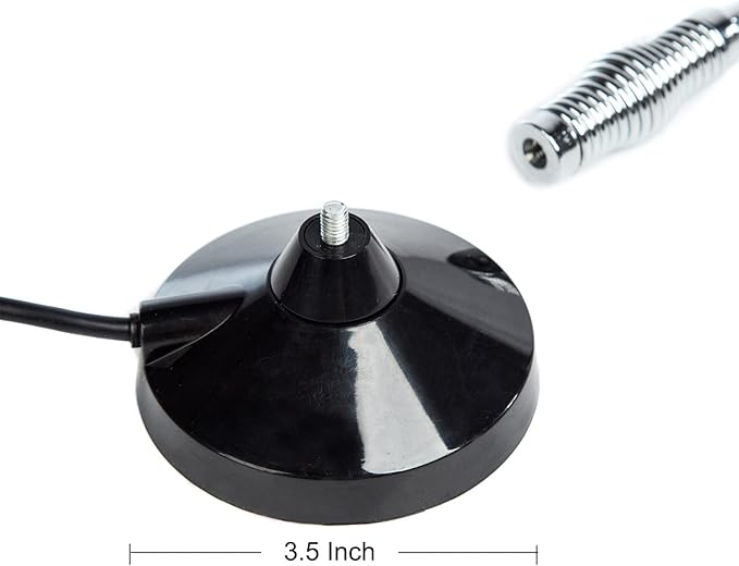 CB Antenna 28 inch 27 Mhz CB Radio Antenna Full Kit with Heavy Duty Magnet Mount Mobile/Car Radio Antenna Compatible with President Midland Cobra Uniden Anytone by LUITON