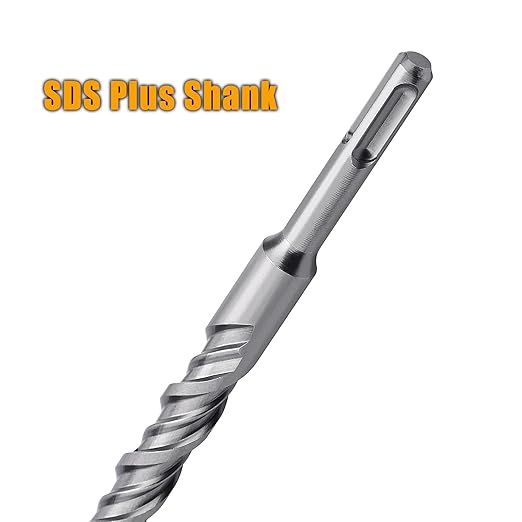 7/8 in x 8-1/4 in (22 x 210mm) SDS Plus Rotary Hammer Drill Bit, Concrete Drill Bit,Masonry Drill Bit for Concrete, Brick and Cement (Length : 210mm / 8-1/4 inch, 7/8 inch （ 22mm)