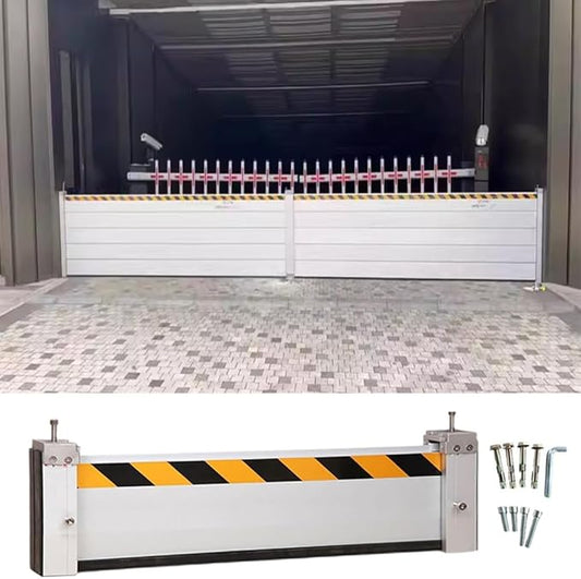 Reusable Flood Protection Barriers for Garage Door, 3/4/5/6/7/8/9/10/11/12/13ft Long Commercial Aluminum Unit Module Design Flooding Prevention Control Baffle Water Stopper Panel, Detachable(H