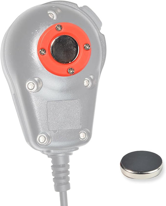 TWAYRDIO CB Mic Magnetic Holder, CB Radio Microphone Holder Mounting Kit for Cobra Uniden LUITON Astatic (Red)