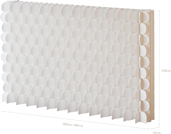 Foldable Room Divider Privacy Screens Movable Temporary Wall Space Partition, 5.25~9.19 FT Tall, 6.56~16.5 FT Width, Choice of Various Sizes and Styles