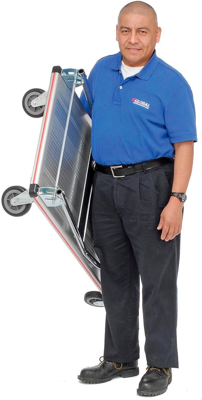 Global Industrial Folding Platform Truck, Aluminum, 48 x 24, 600 Lb. Capacity