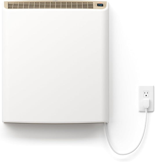 Smart EnviMAX 1000W Wi-fi Plug-in Electric Wall Heater - Energy Efficient Smart Heaters for Large Rooms - App Controlled Electric Heater with Thermal Shut Off Switch - Works with Alexa & Google Home