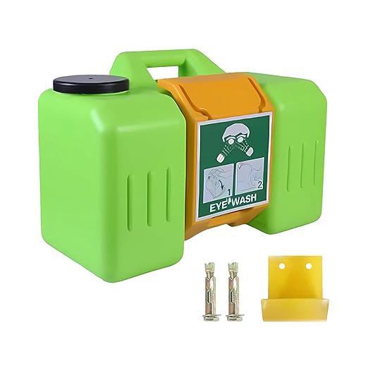 9Gallon Portable Eyewash Station Units - OSHA Approved Emergency Eye Wash Stations Wall Mounted,First Aid,Lasting for 15 Minutes