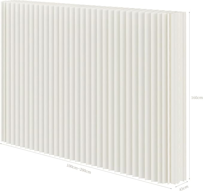 Foldable Room Divider Privacy Screens Movable Temporary Wall Space Partition, 5.25~9.19 FT Tall, 6.56~16.4 FT Width, Choice of Various Sizes and Styles