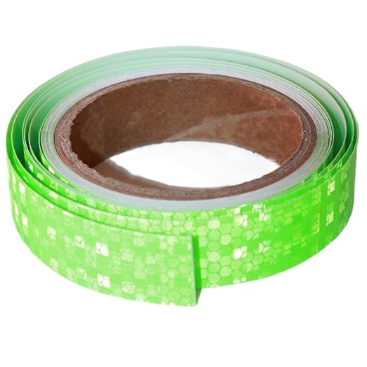 Green Reflective Tape Outdoor Waterproof 1 inch Wide for Truck, High Visibility Safety Warning Adhesive Stickers Strips (16 feet)