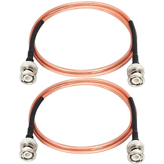 XRDS -RF BNC Cables 4FT 2PCS, 50 Ohm BNC Male Cable RG316 Antenna Cable for Antenna Scanners Handheld Ham Radios etc.