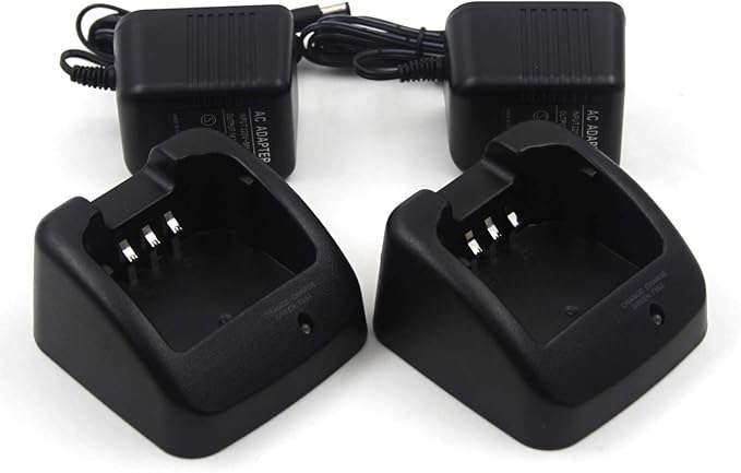 (2-Pack) BC-160 Rapid Quick Charger Compatible with Radio BP-232 BP232H BP-230 BP-230N IC-F4062 F4161 F4162 F4230 IC-F3161 F3161D F3161DT F3162 F3230 F3261D F3360 IC-A14 A14S BC-160