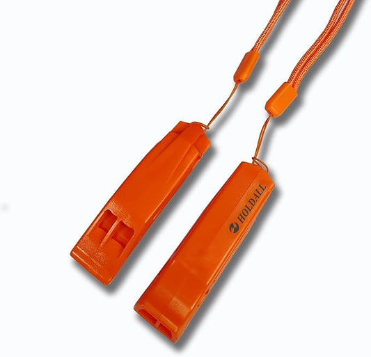 Emergency Safety Whistle with Lanyard, Loud Pea-Less Survival Whistles for Boating Kayaking Life Vest Paddle Board Rescue Signaling.