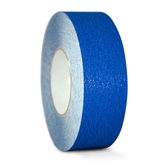 GGR Supplies T.R.U. NST-20C Dark Blue Non-Skid Tape 2 in. Wide x 60 ft. Length Safety Way 60 Grit Anti Slip Traction Tape 32 Mil