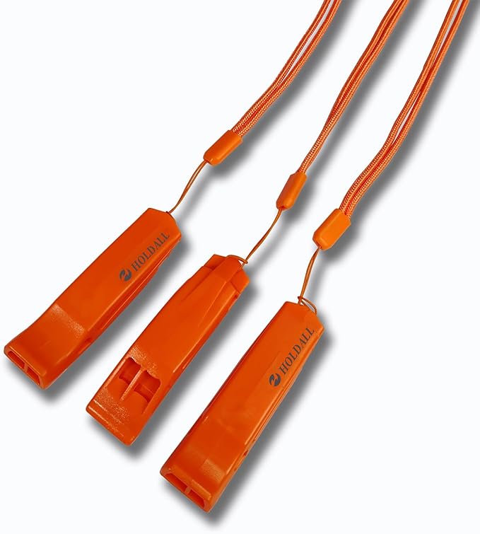 Emergency Safety Whistle with Lanyard, Loud Pea-Less Survival Whistles for Boating Kayaking Life Vest Paddle Board Rescue Signaling.