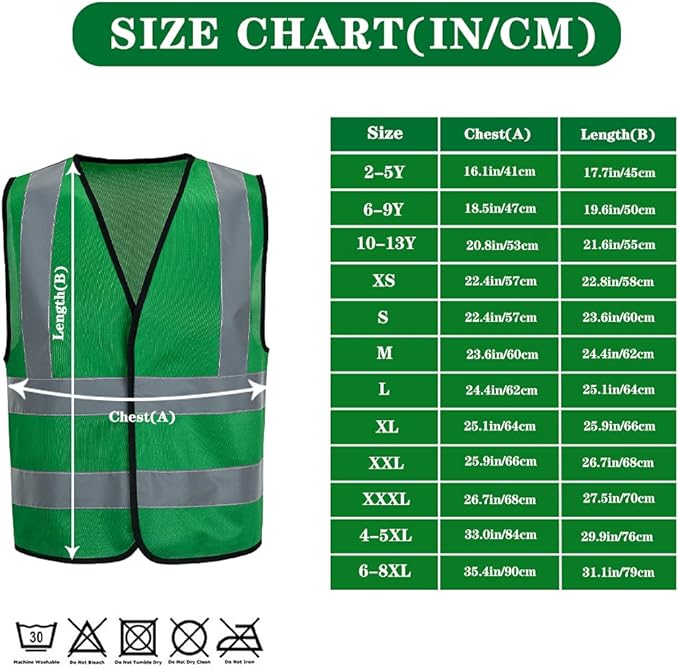 AK Safety Vest- Reflective, Personalized Hi Viz Vests with Custom Logo