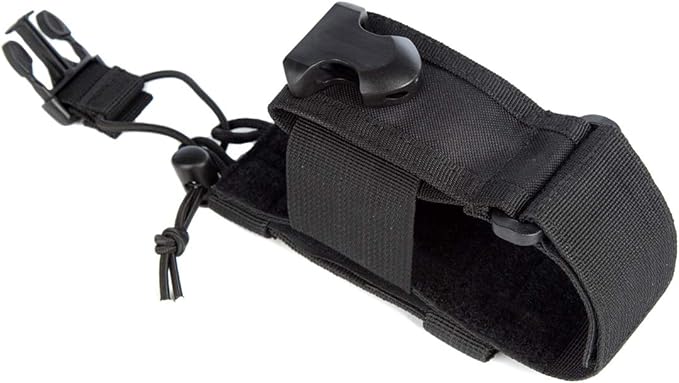 LUITON Tactical Molle Radio Pouch - Heavy Duty Holster Bag for Two-Way Walkie Talkies - Compatible with Bags/Packs/Duffels (Black)