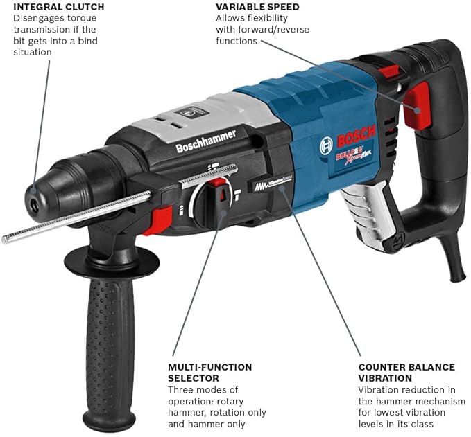 Bosch GBH2-28L SDS-plus® Bulldog™ Xtreme Max 1-1/8 In. Rotary Hammer