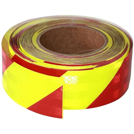 Non Fading Reflective Tape Outdoor Waterproof 2 inch Wide, High Visibility Safety Warning Reflector Sticker Strips (68 feet)