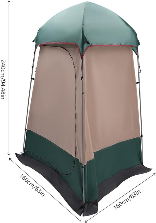 Outdoor Camping Privacy Shelter, Shower Tent Portable Toilet Tent Changing Dressing Room Instant Privacy Shelters Outdoor Shower Enclosure for Hiking Beach Picnic Fishing (Dark Green)