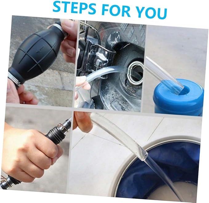 Siphon Pump for Fuel Water Extraction Emergency Vehicle Pump Manual Sucker for Automotive