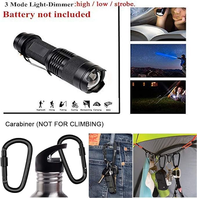 XUANLAN Emergency Survival Kit 13 in 1, Outdoor Survival Gear Tool with Survival Bracelet, Fire Starter, Whistle, Wood Cutter, Water Bottle Clip, Pen (Survival Kit 1)