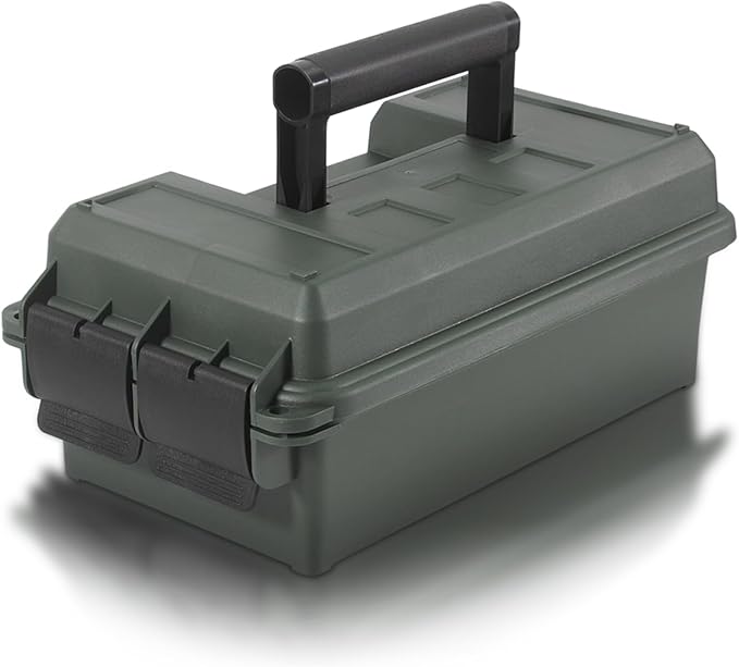 Lockable Ammo Storage Case for Ammo Cans | Military Waterproof Case & Airtight Ammo Containers Box | Ammunition Storage Boxes | Hunting Gear & Shooting Accessory | Water and Dust Resistant