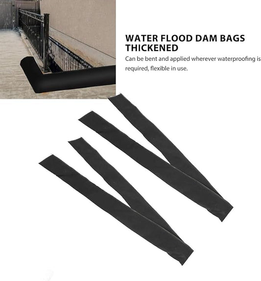 Flood Barriers, Water Absorbent Expansion Bags, Reusable Nonwoven Dam Bags for Garage, Basement and Weather Protection, 16x300cm, 2 Pack.