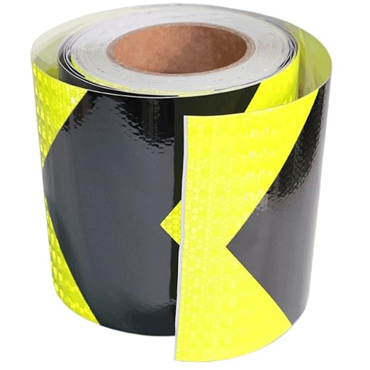 Reflective Tape Outdoor Waterproof 6 in x 68 FT, High Visibility Warning Reflective Stickers, Safety Marking Tape