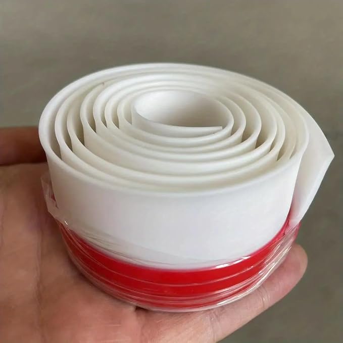 Premium Adjustable Door Bottom Seal Strip – Weatherproof & Noise-Reducing Draft Stopper | Adjustable Door Sweep for Energy Efficiency, Dust & Bug Protection(White)