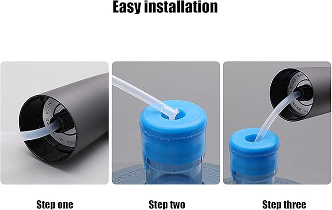 GOLDEN DEER Water Dispenser for 5 Gallon Bottle, Portable Water Cooler Dispenser,Universal Water Dispenser for 2.5、3 and 5 Gallon Bottles USB Charging Water Pump