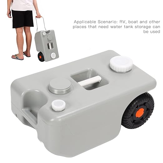 Portable RV Waste Holding Tank Large Capacity Tote Tank HDPE Water Tank for Boat RV Humanized Design