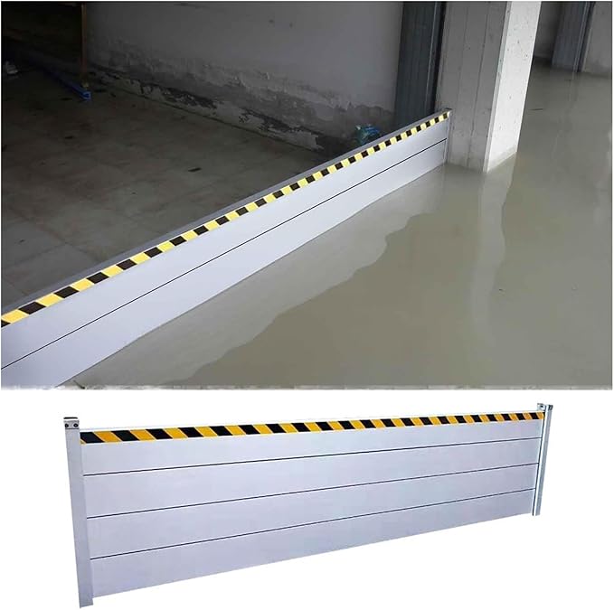 Flood Barriers for Doors, Aluminum Water Blocker Reusable Flood Protection Barriers for Garage Door/Basement, Easy to Install AFGZQ (Color : H 2.6ft/0.8m, Size : L 180cm(5.9ft))