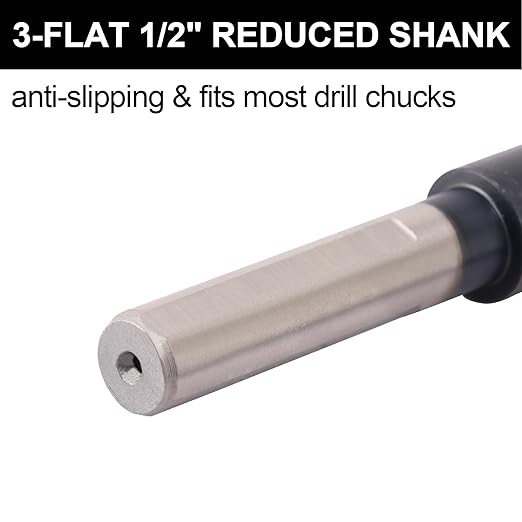 11/16 Drill Bit for Metal and Hardened Steel, 1/2 Inch Reduced Shank M35 Cobalt HSS Twist Heavy Duty Drill Bits, with Index Storage Case
