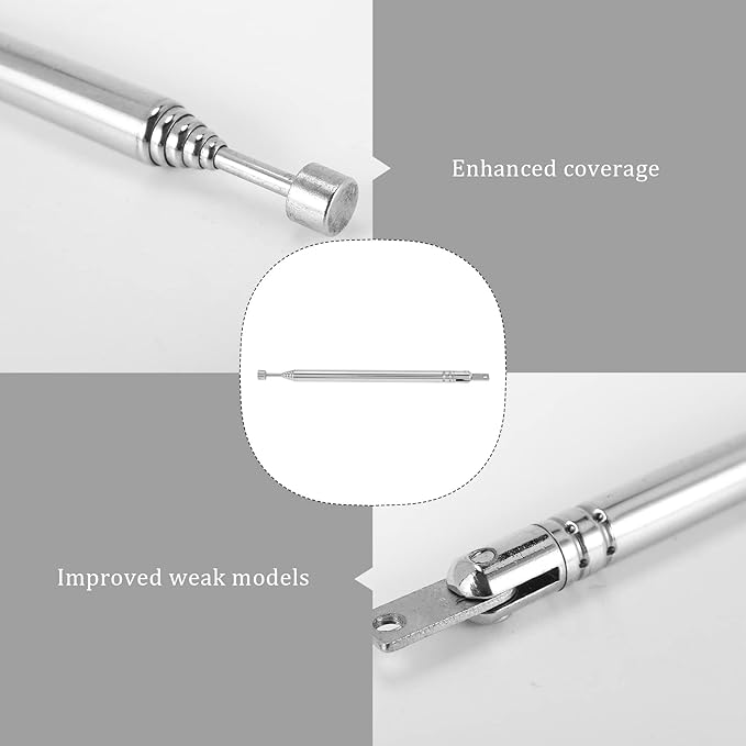 Replacement 39cm 6 Sections Telescopic Antenna Aerial for Radio TV