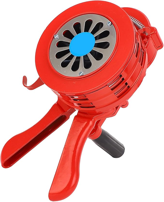YWBL-WH Hand Crank Siren Horn, Manual Operated Emergency Siren with Adjustable Volume up to 110dB, for Factories Schools Warehouses Emergency Sites