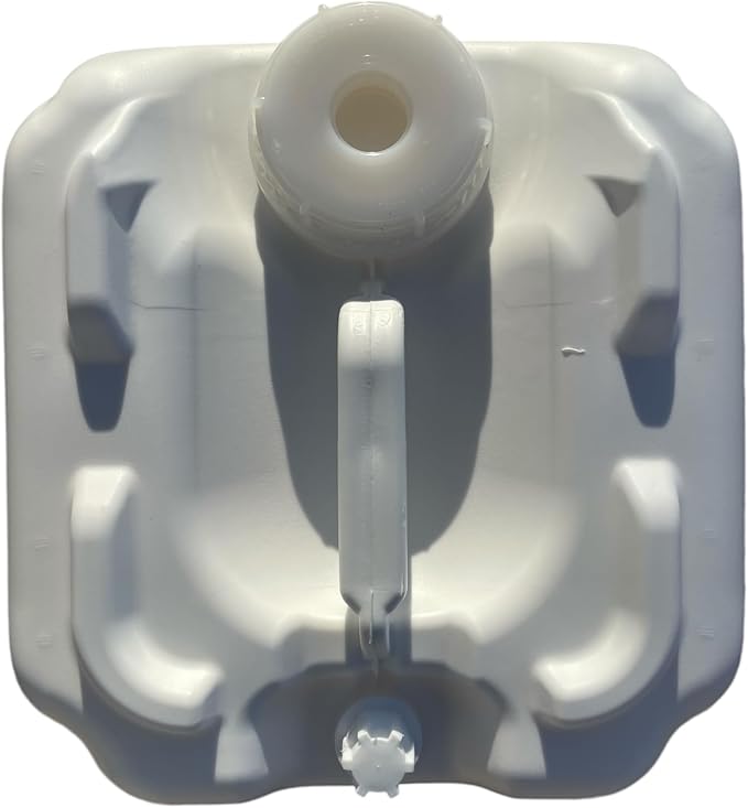 | 5.3 Gallon Tighthead Container | Carboy | Hedpack with 70MM Cap | Home Brewing Container | Water Storage Container | Includes (1) Container with Cap (White)