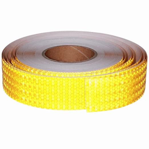 Yellow Reflective Tape 2 inch Wide for Trucks, Outdoor Waterproof High Visibility Safety Warning Reflector Sticker Strips (168 feet)