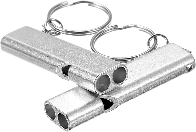 50Pcs Emergency Whistles Lifeguard Safety Whistle with Lanyard and Keychain for Outdoor Camping Hiking Boating Backpacking Fishing Kayak Kids Rescue Signaling Loud Survival Whistle