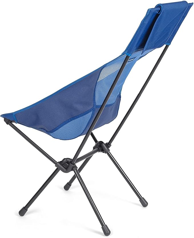 Helinox Sunset Chair Lightweight High-Back Collapsible Camping Chair Blue,3.4Ibs Outdoor Chairs, Picnic Chair, Portable Camping Chair, with Side Pockets