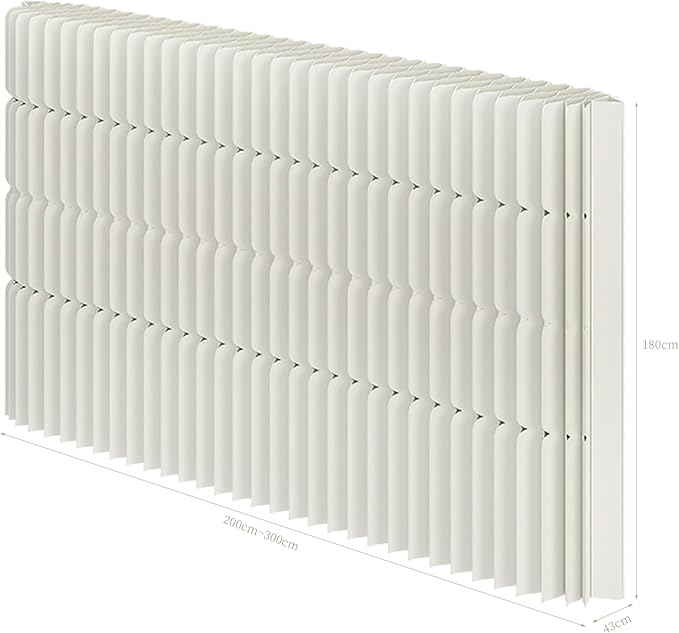 Foldable Room Divider Privacy Screens Movable Temporary Wall Space Partition, 5.91~7.87 FT Tall, 6.56~16.4 FT Width, Choice of Various Sizes and Styles