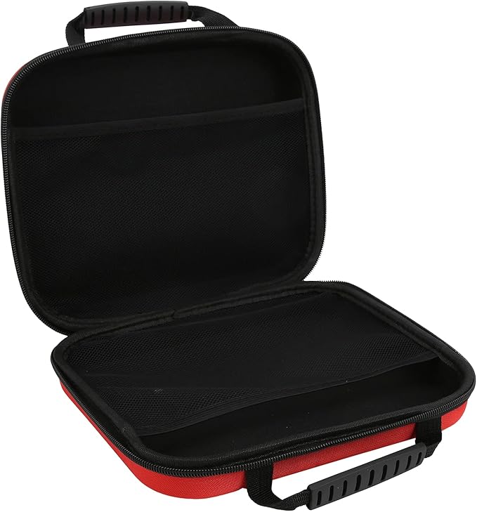 Pwshymi Precise Emergency Kit Bag Portable Large Capacity EVA Hard Case for Emergency First Aid, for Home Outdoor, Red