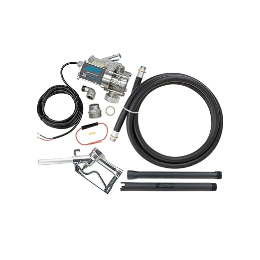 GPI - EZ-8 Fuel Transfer Pump, Manual Shut-Off Nozzle with Direct Mount, 8 GPM, 12 Volt (137100-01)