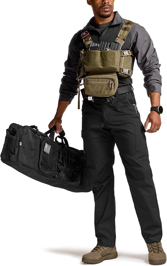 CQR Men's Combat Shirt Tactical 1/4 Zip Long Sleeve Military BDU Shirts Camo EDC Top with Pockets
