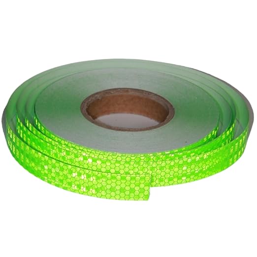 Green Reflective Tape Outdoor Waterproof 1 inch Wide for Truck, High Visibility Safety Warning Adhesive Stickers Strips (166 feet)
