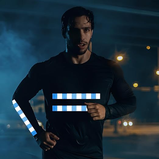 Reflective Tape Blue White 2 Inch x 168 Feet, Outdoor Waterproof Warning Reflector, Night Safety Stickers for Car Bicycles