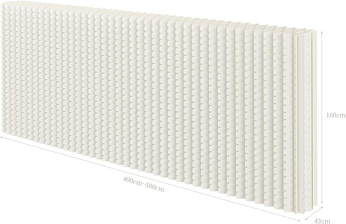 Foldable Room Divider Privacy Screens Movable Temporary Wall Space Partition, 5.25~9.19 FT Tall, 6.56~16.4 FT Width, Choice of Various Sizes and Styles