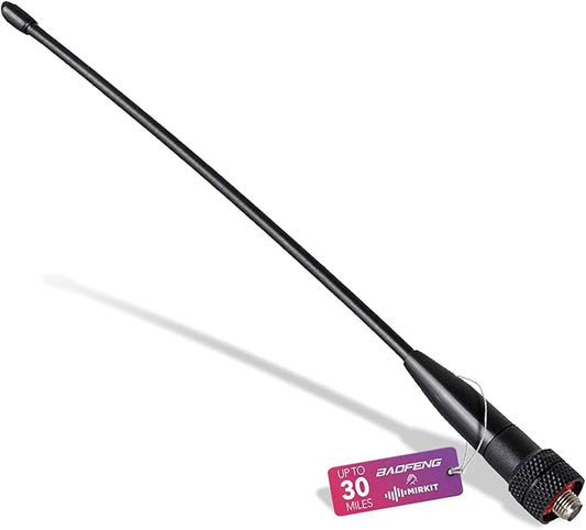 Dual Band Antenna Upgraded MP-701 SMA Female Antenna for Baofeng Accessories, VHF/uhf (144/430mhz) 50Watt, 8.3 inch Whip Antenna - Flexible Antena Handheld for UV82 UV5R BF-F8HP UV-5RA UV-5RE UV-5R