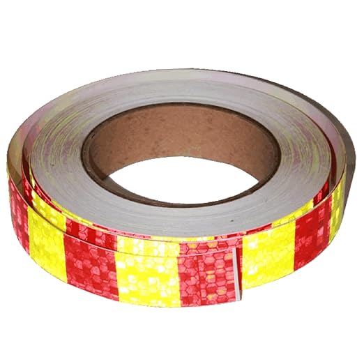 Reflective Tape 1 Inch x 68 Feet, High Visibility Warning Conspicuity Reflector, Night Safety Sticker for Car Trailer